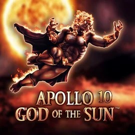 Apollo God of the Sun online game logo by Novomatic on lizzarocasino.com