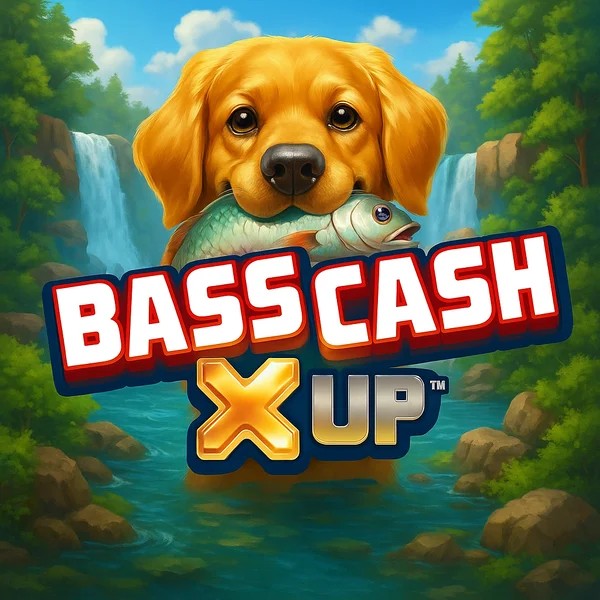 Bass Cash X UP game by Alchemy Gaming – logo hosted on Lizaro Casino