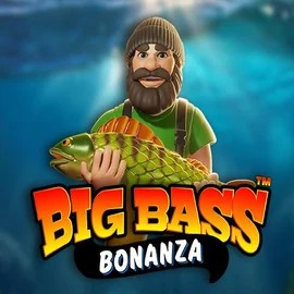 Big Bass Bonanza slot logo by Pragmatic Play at Lizaro Casino