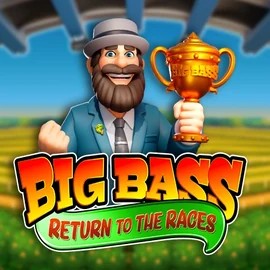 Big Bass Return to the Races online game logo by Pragmatic Play on lizzarocasino.com