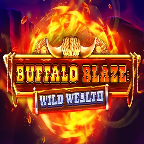 Buffalo Blaze Wild Wealth slot logo by OctoPlay at Lizaro Casino