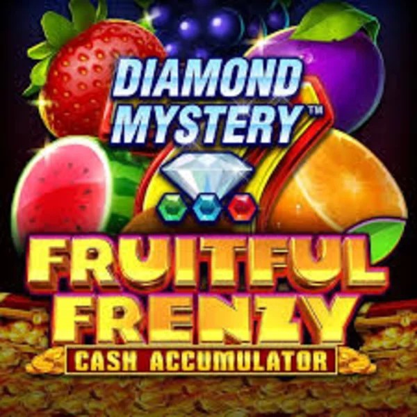 Diamond Mystery Fruitful Frenzy Cash Accumulator by Greentube, showcased at lizzarocasino.com – game logo