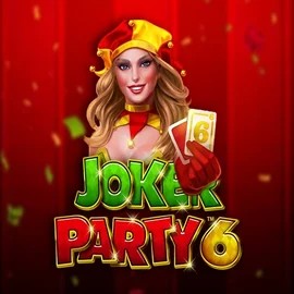 Joker Party 6 by Greentube, showcased at lizzarocasino.com – game logo