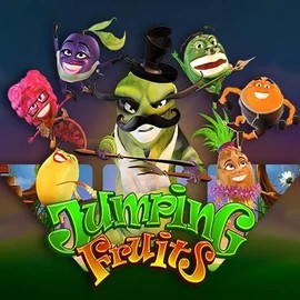 Jumping Fruits by Wazdan, showcased at lizzarocasino.com – game logo