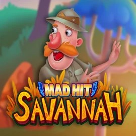 Mad Hit Savannah by RubyPlay, showcased at lizzarocasino.com – game logo