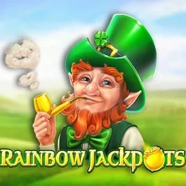Rainbow Jackpots by Red Tiger Gaming, showcased at lizzarocasino.com – game logo