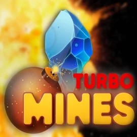 Turbo Mines logo by Turbo Games at Lizaro Casino